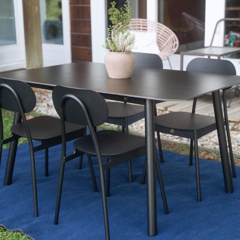 Table de jardin Aluminium et Céramique 140cm Jade - 4/6 pers.