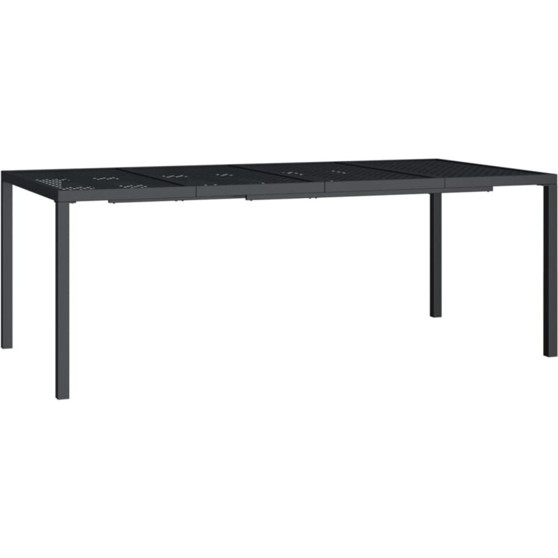 Vidaxl - Table de jardin anthracite 200x100x72 cm acier