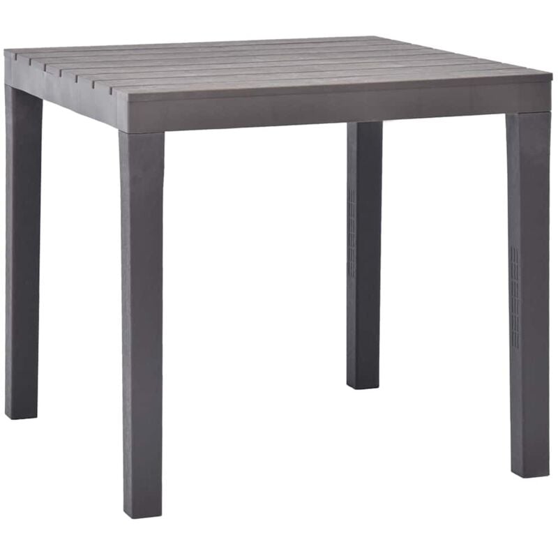 Vidaxl - Table de jardin Moka 78x78x72 cm Plastique