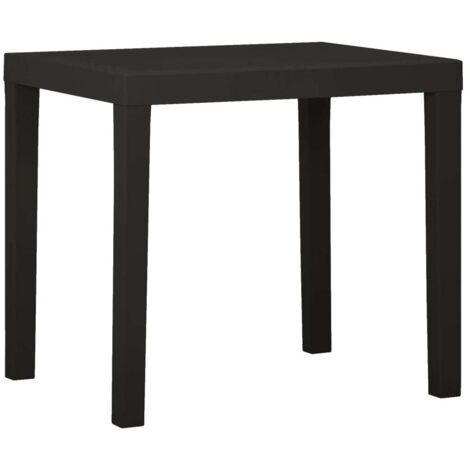 Table de jardin Anthracite 79x65x72 cm Plastique vidaXL