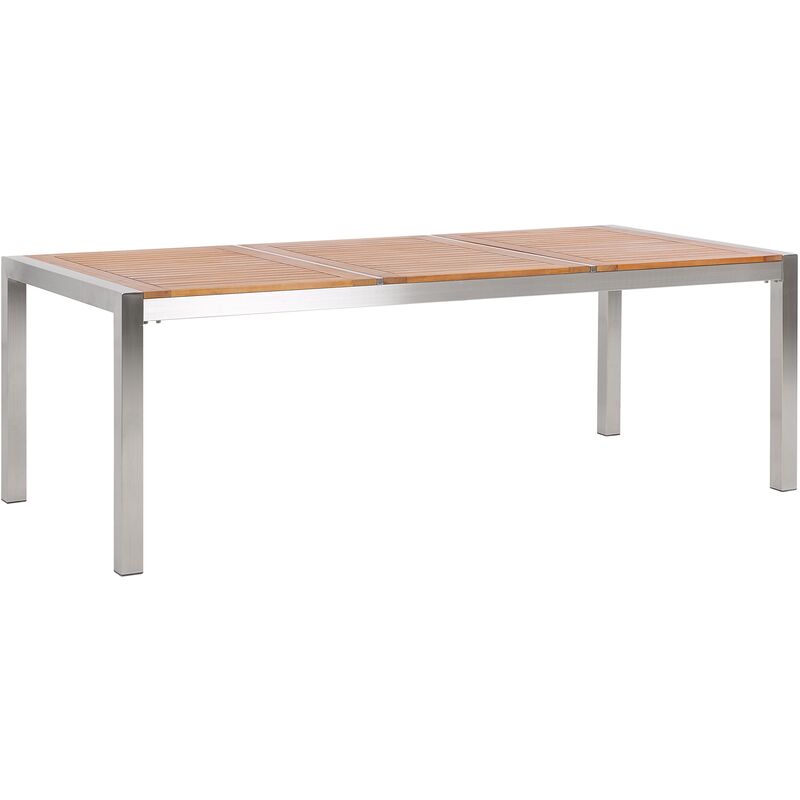 Beliani - Table de jardin plateau en bois eucalyptus 220 x 100 cm GROSSETO