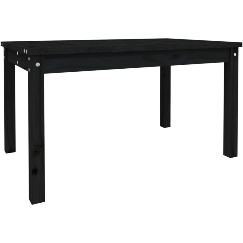 Vidaxl - Table de jardin noir 82,5x50,5x45 cm bois massif de pin