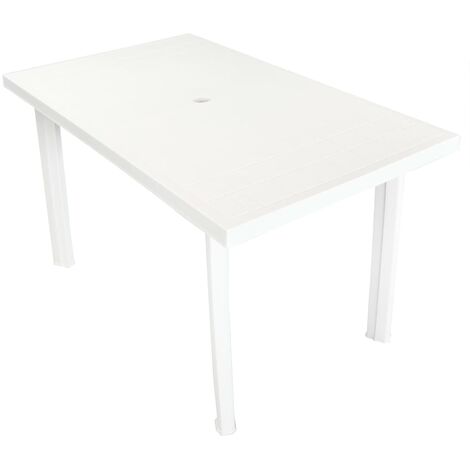 Table de jardin table de bistrot table de camping table d/'appoint table de salon 90x60cm-Blanc