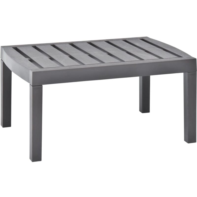 Vidaxl - Table de jardin Moka 78x55x38 cm Plastique Caf&eacute;