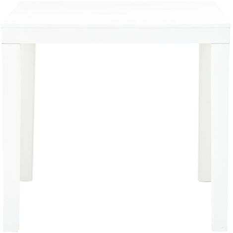 Table de jardin Blanc 78x78x72 cm Plastique