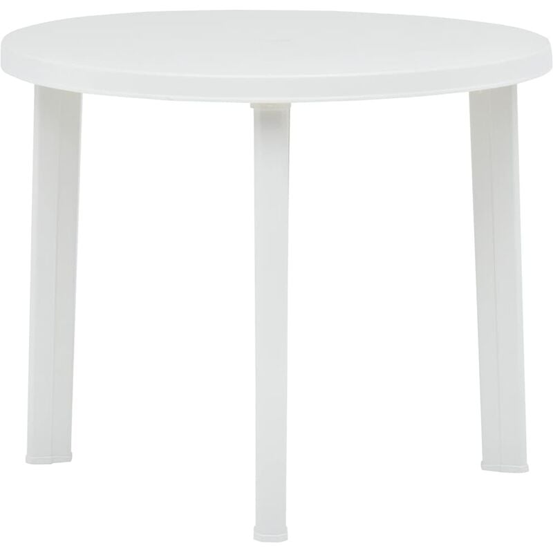 Vidaxl - Table de Jardin Plastique 89 cm Blanc
