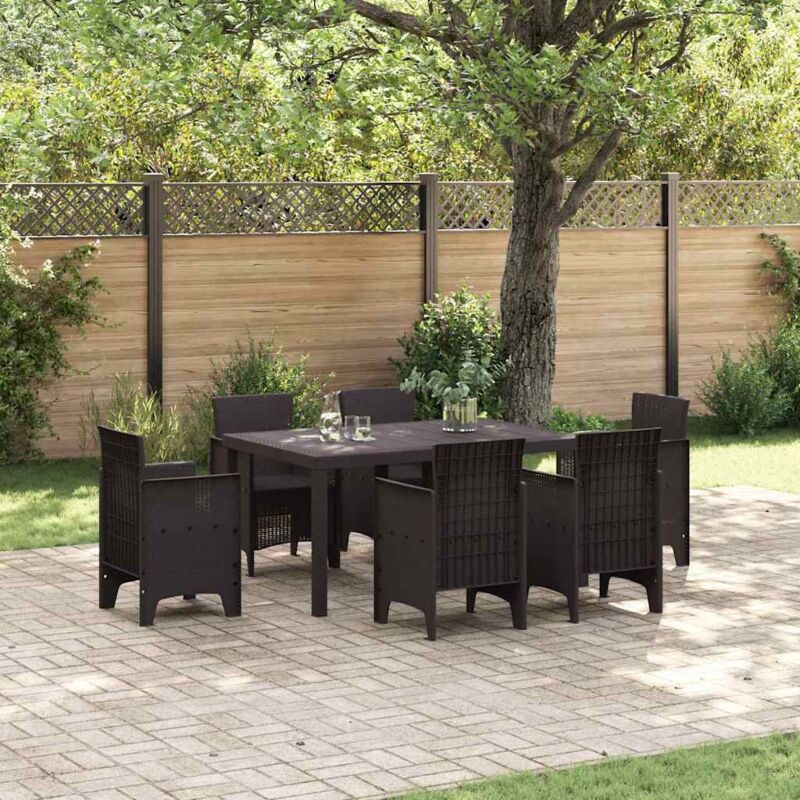 Vidaxl - Table de Jardin Marron 150 x 100 x 73 cm polyrotin