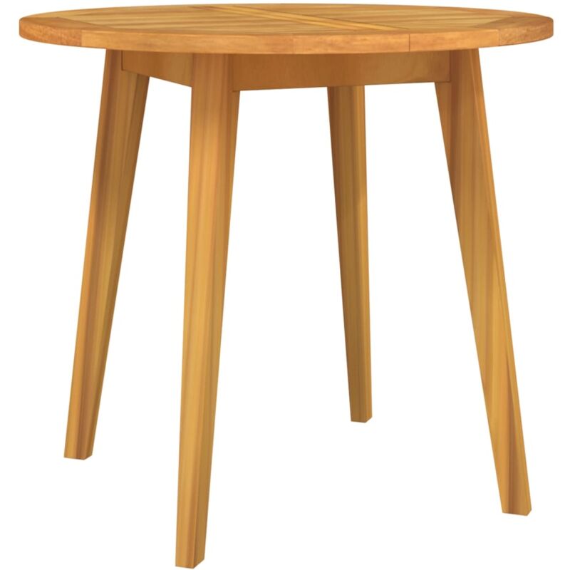 Vidaxl - Table de jardin Ø85x75 cm Bois d'acacia solide