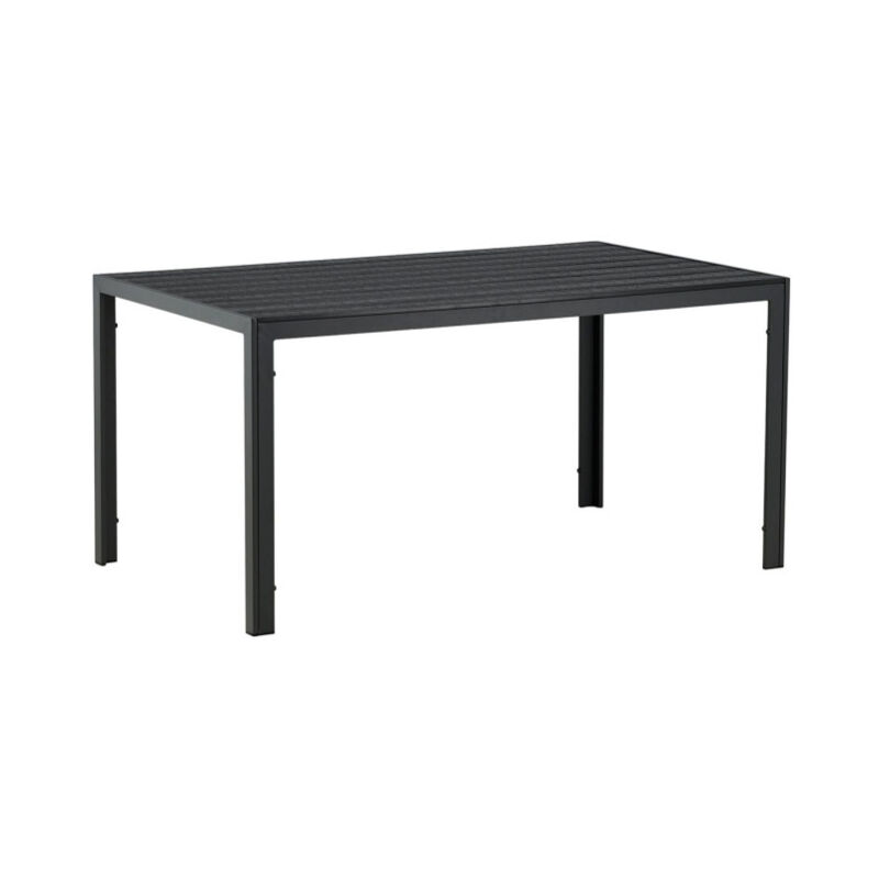 Paris Prix - Table de Jardin 'Break' 150cm Noir