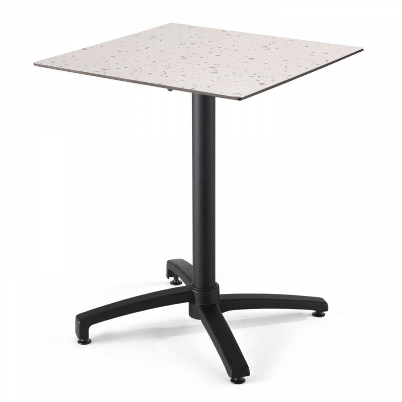 Table de jardin 60 cm inclinable terrazzo
