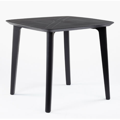 SKLUM Table de jardin carrée en polyéthylène (85x85 cm) Tina
