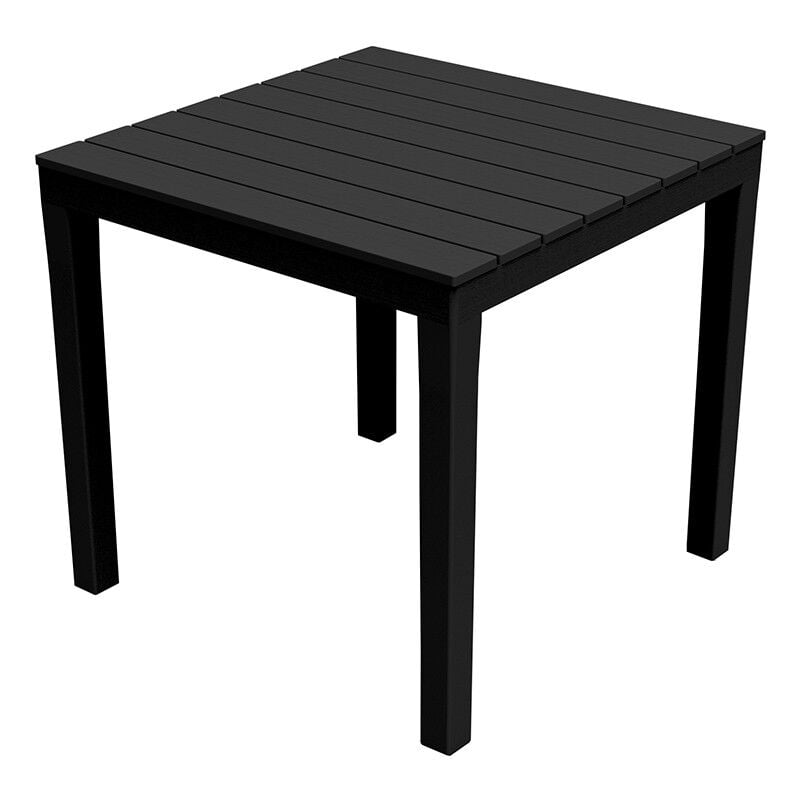Ipae Progarden - Table carrée modulable, Made in Italy, 78 x78x72 cm, couleur Anthracite
