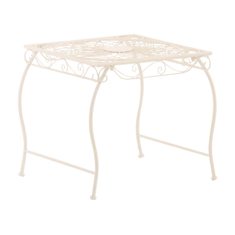 Table robuste des éléments décoratifs élégants extérieurs en fer diverses couleurs colore : Blanc