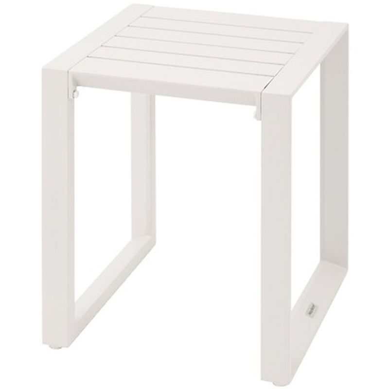 Table de jardin d'appoint carrée en aluminium EVASION