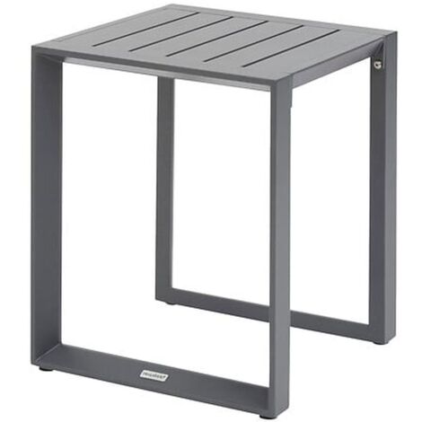 Table de jardin d'appoint carrée en aluminium EVASION