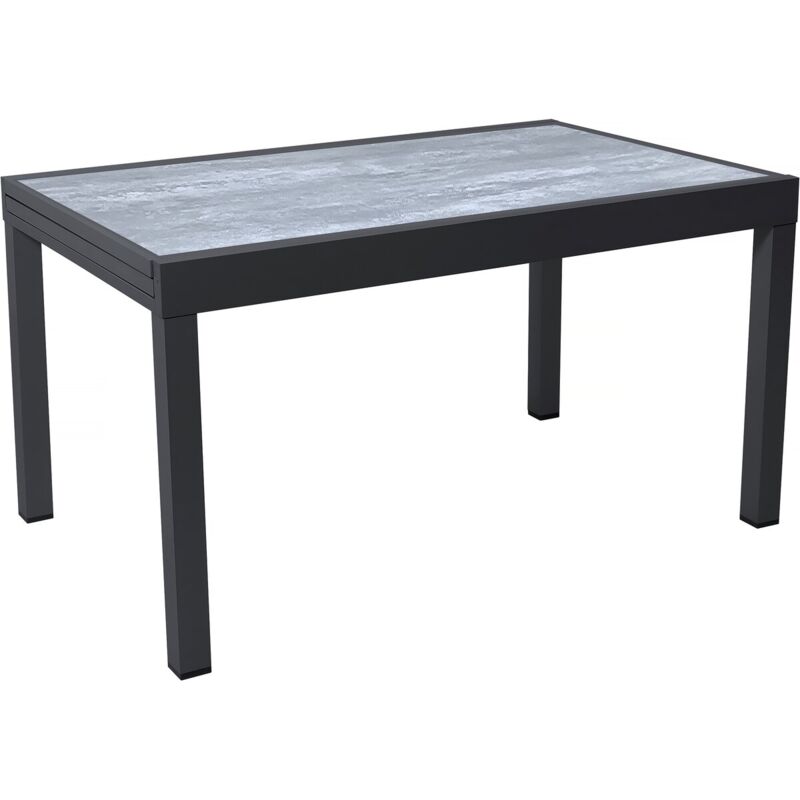Habitat Et Jardin - Table de jardin en aluminium extensible 'Lagos' - 140/280 x 90 x 76 cm - Gris