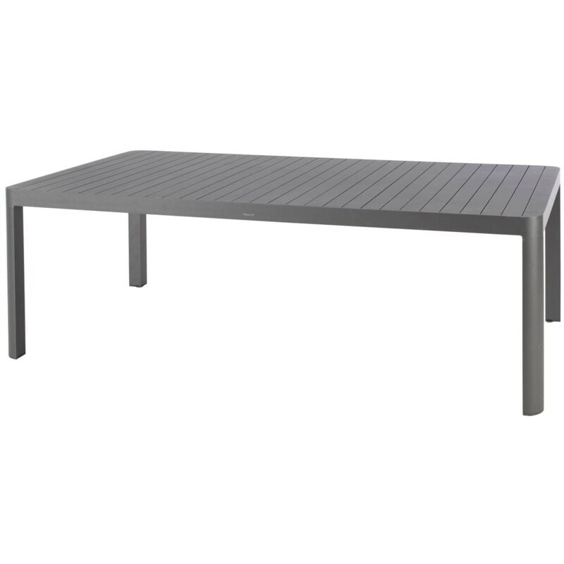 Hesperide - Table de jardin extensible carrée Paradize graphite 10 places en aluminium traité époxy - Hespéride - Graphite