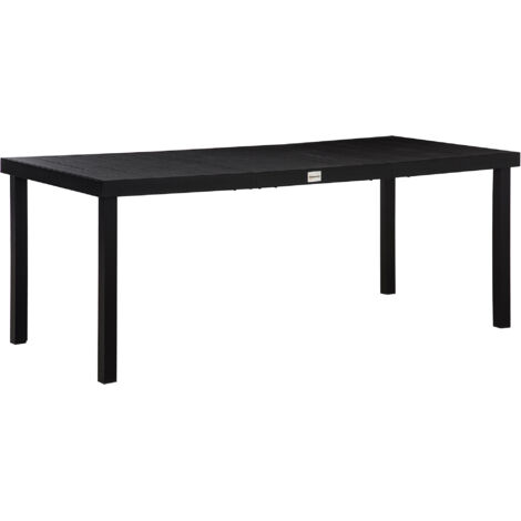 Table de jardin en aluminium pour 8 personnes – élégante et facile à entretenir, 190 × 90 cm