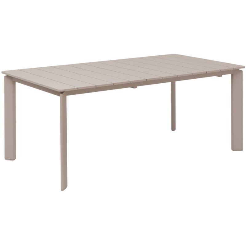 Table de jardin en aluminium taupe Kaïa