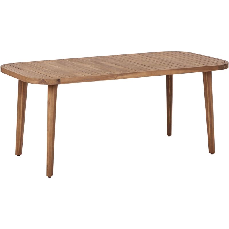 Beliani - Table de Jardin en Bois d'Acacia Certifié 180 x 90 cm Salle à Manger Extérieur Intérieur Paraggi