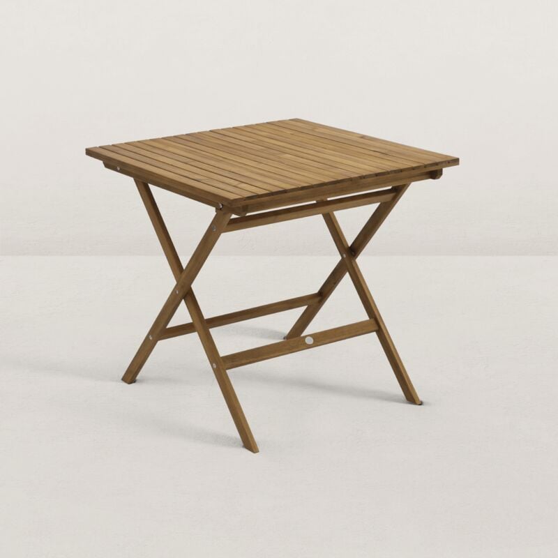 Table de jardin en Bois pliante 80 cm June - 2/4 pers.