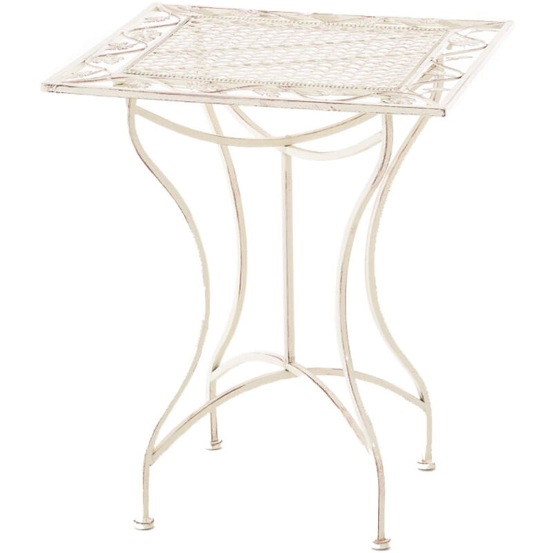 Table de patio Bon Ton Chic avec motifs inspirant diverses couleurs colore : Crème antique
