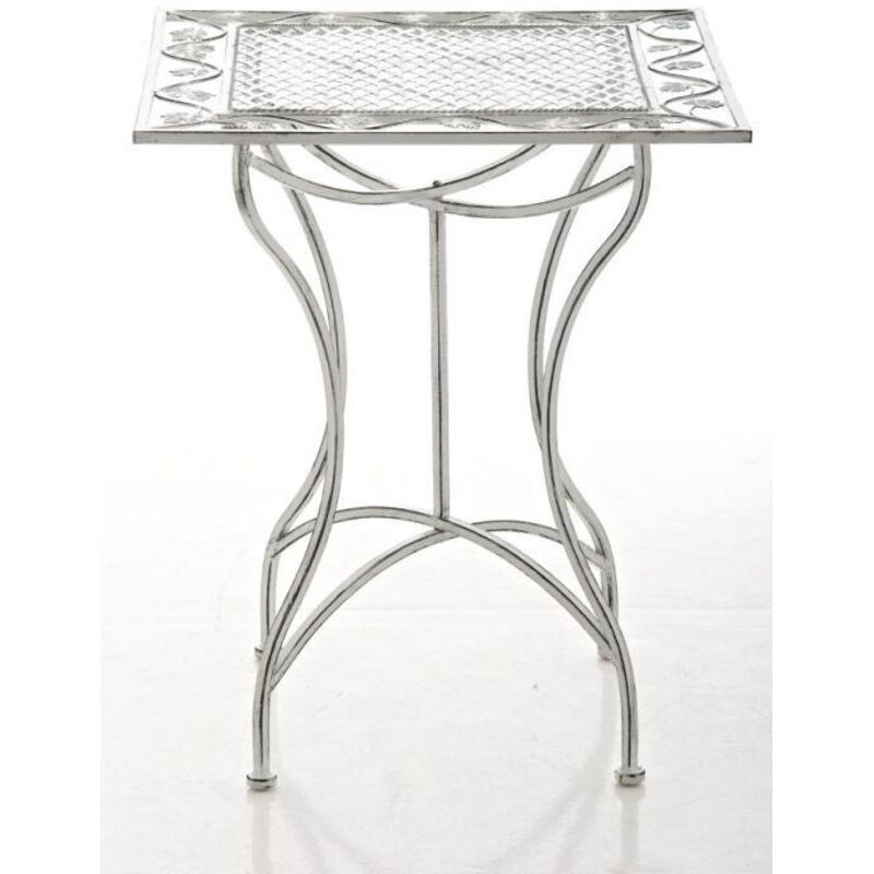 CLP - Table de patio Bon Ton Chic avec motifs inspirant diverses couleurs colore : Blanc antique