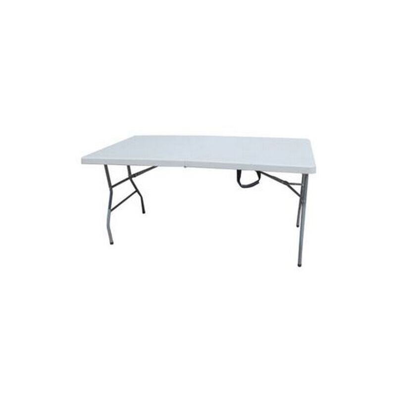 I Giardini Del Re - Table avec structure en acier plateau en pehd valise pliante 152x76x74 cm table de pique-nique de camping