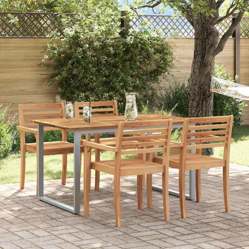 Vidaxl - Table de jardin pour repas Gris 140 x 80 x 75 cm