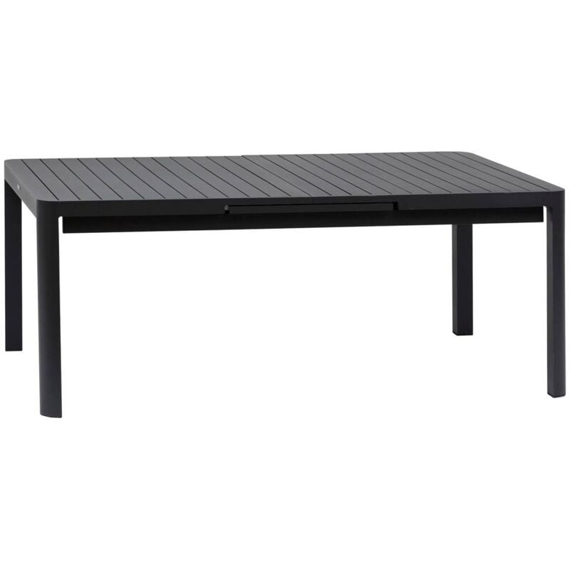 Table de jardin extensible Paradize graphite 12 places en aluminium traité époxy - Hespéride