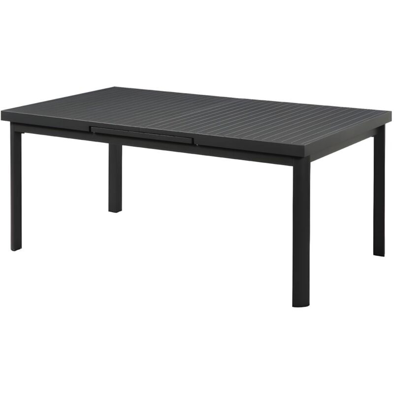 Vente-unique - Table de jardin extensible en aluminium L.180/240cm - Anthracite - nauru de mylia