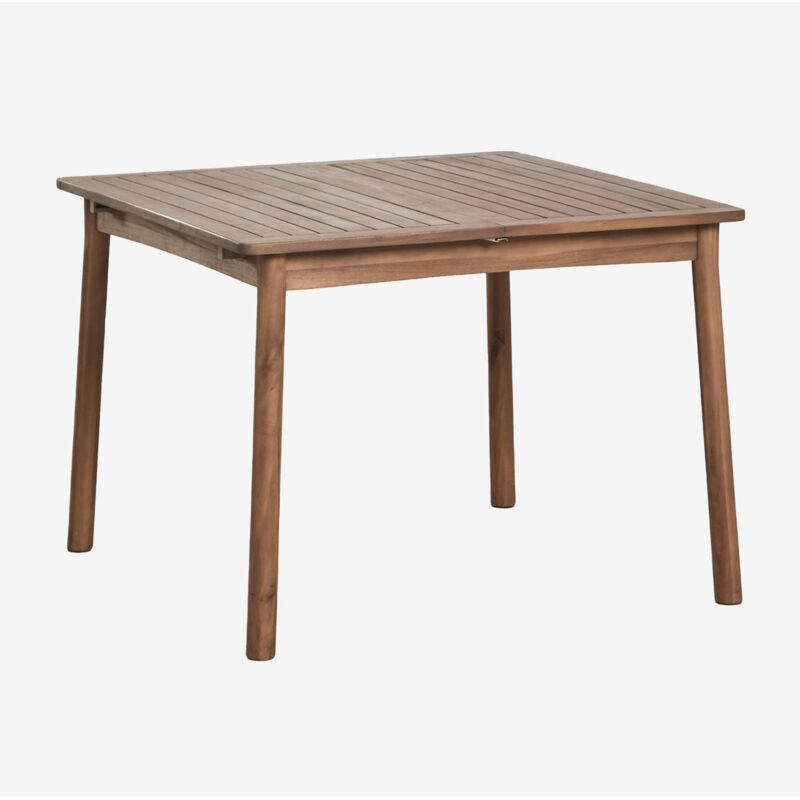 Table de jardin extensible en bois d'acacia Karvia 100-160x100 cm SKLUM Table de jardin extensible en bois d'acacia Karvia 100-160x100 cm SKLUM
