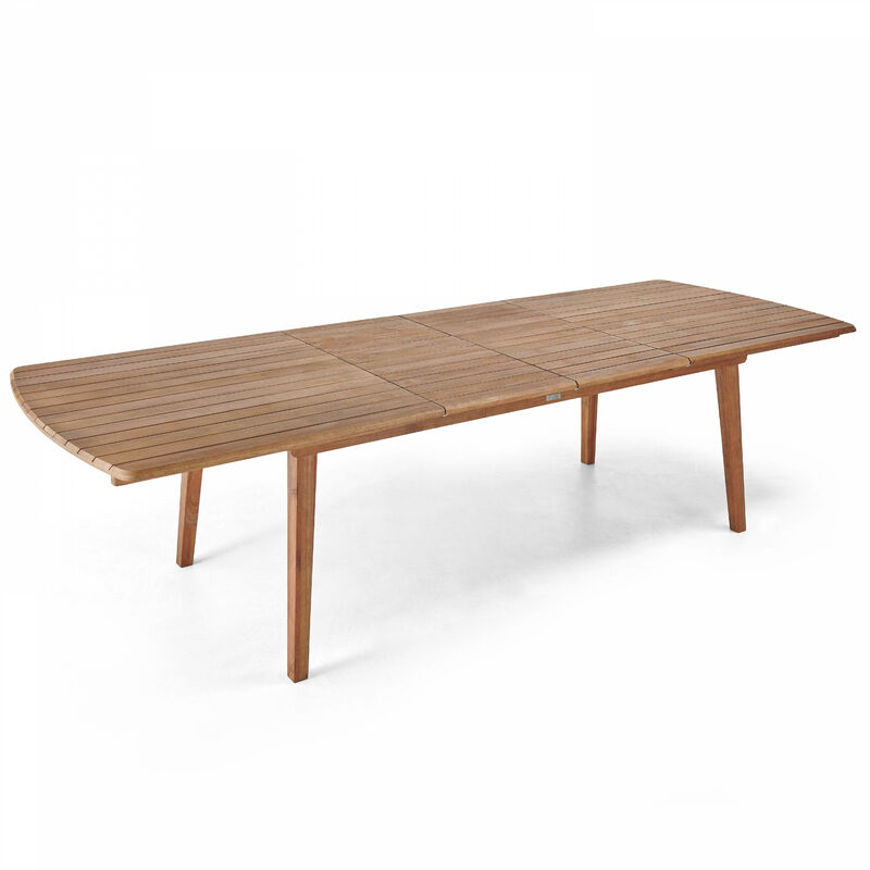 Table de jardin extensible en bois d'eucalyptus