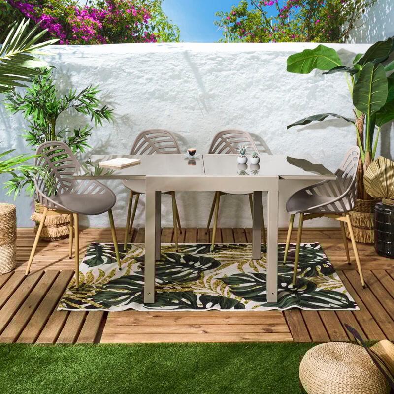 Table de jardin extensible en métal Haria