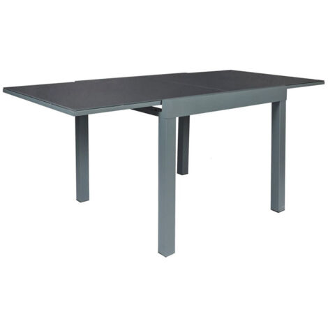Table de Jardin Extensible "Haria" 80-160cm Gris