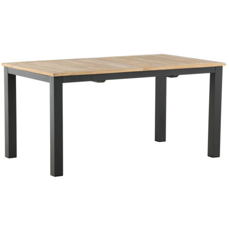 Table de Jardin Extensible "Panama" 152-210cm Naturel & Noir