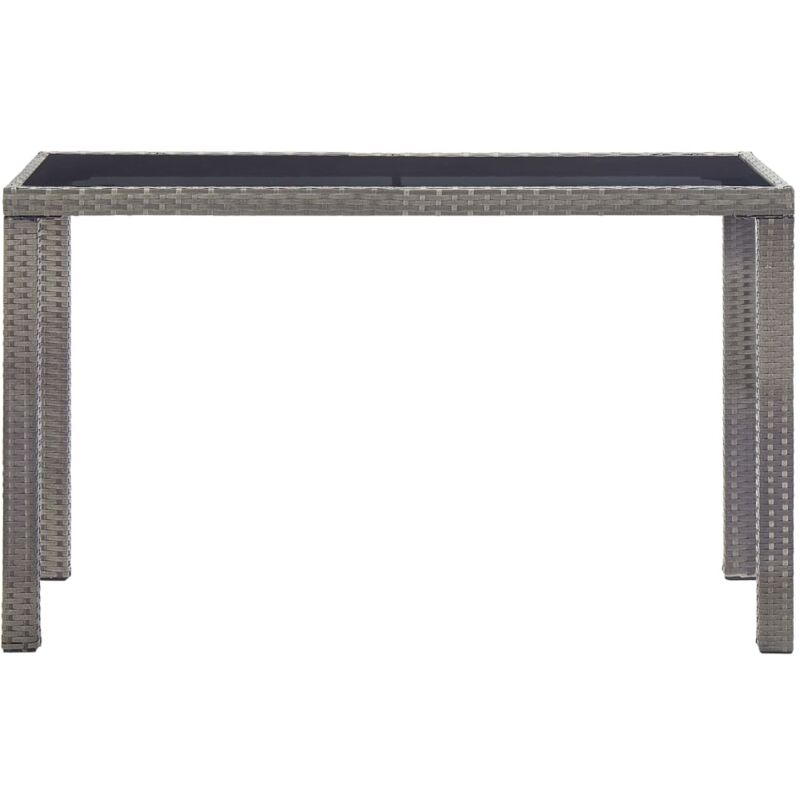 Vidaxl - Table de jardin Anthracite 123x60x74 cm Résine tressée