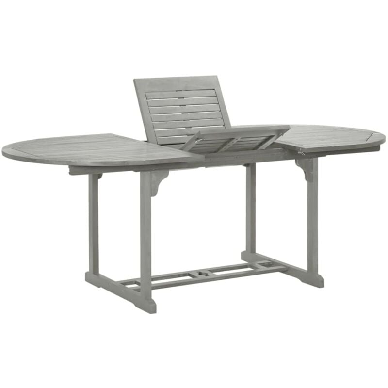 Vidaxl - Table de jardin Gris 200x100x75 cm Bois d'acacia massif