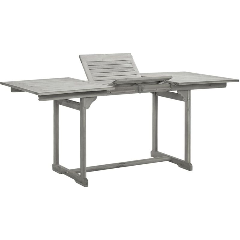 Vidaxl - Table à dîner de jardin (120-170)x80x75 cm Bois d'acacia massif