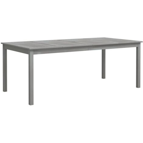 Table de jardin Gris 200x100x75 Bois d'acacia solide