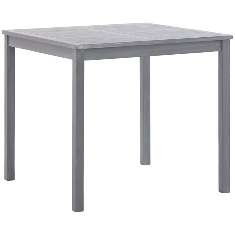 Vidaxl - Table de jardin Gris 80x80x74 cm Bois d'acacia massif