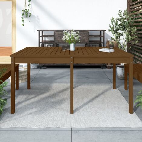 Table de jardin 159,5x82,5x76 cm bois massif de douglas   - Douglas naturel