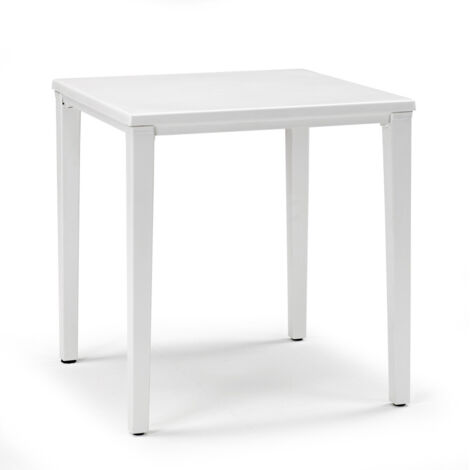 Table de jardin métal et plastique Timo 80 x 80 cm, Scab