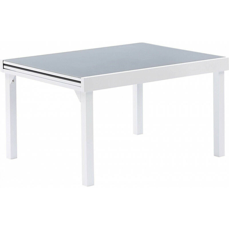 Wilsa Garden - Table de jardin Modulo t 6/10 Full Verre Blanc