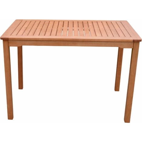 Table de jardin PITTSBURGH en bois d'eucalyptus - 110 x 70 cm - Table de jardin en bois massif FSC huilé