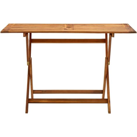 Table de jardin pliable 120x70x75 cm Bois d'acacia massif