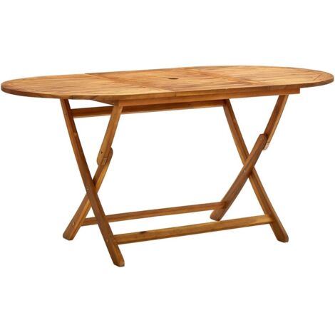 Table de jardin pliable 160x85x75 Bois d'acacia massif
