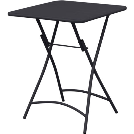 Table de jardin pliable en métal gris - BACA