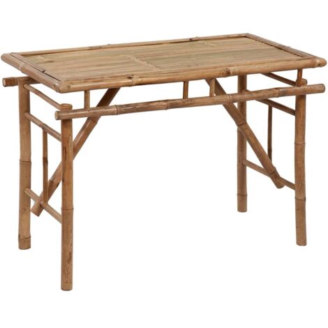 Table de jardin pliable stable,Table de Camping,Table à manger 115x50x75 cm Bambou -97769