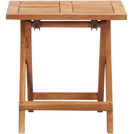 Table de jardin pliable Table d'appoint, Table de Balcon, 40x40x40 cm Bois d'acacia massif OIB1652E